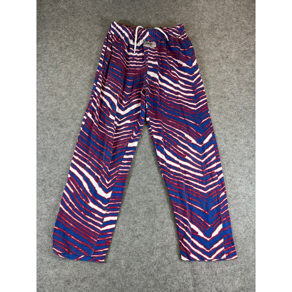 VTG 90s Zubaz Buffalo Bills Zebra NFL Pant Youth 10/12 All Over Print Sportswear - Picture 1 of 8